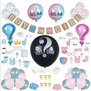 Baby Shower/Gender Reveal Party décoration set